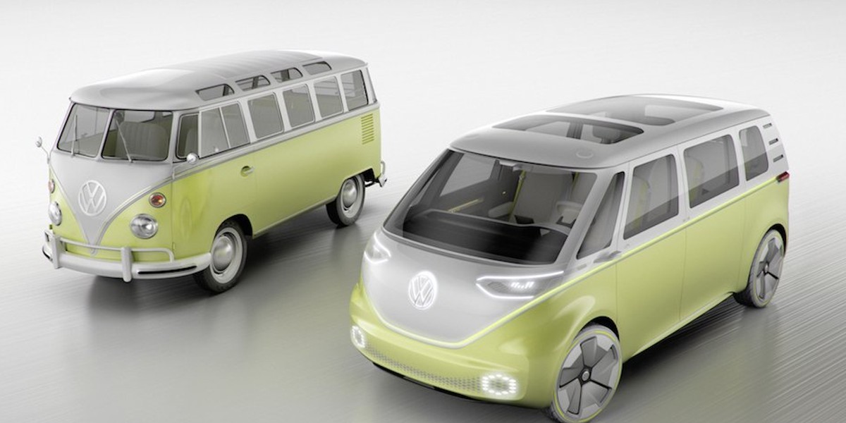 Volkswagen pokazał w tym roku wypakowaną technologią wersję swojego klasycznego busa