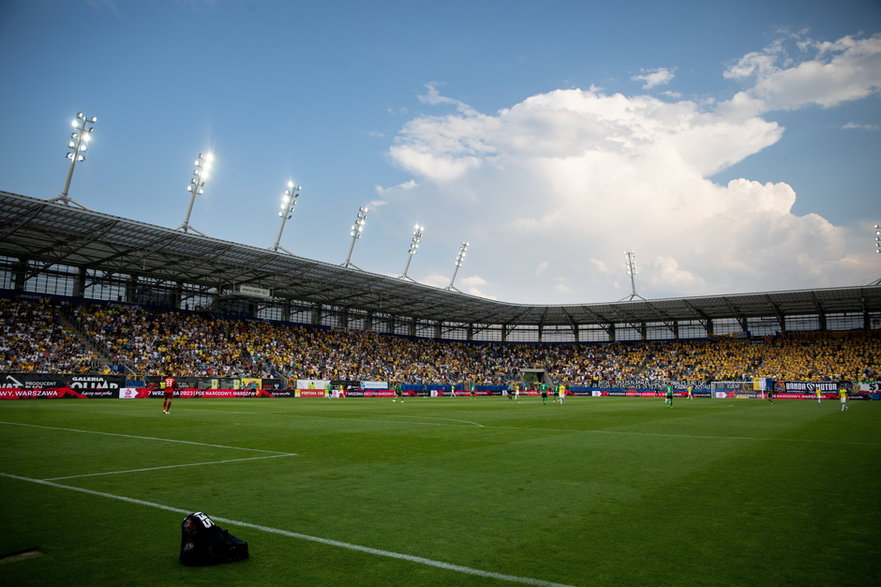 Stadion "Arena Lublin", na którym mecze rozgrywają piłkarze miejscowego Motoru