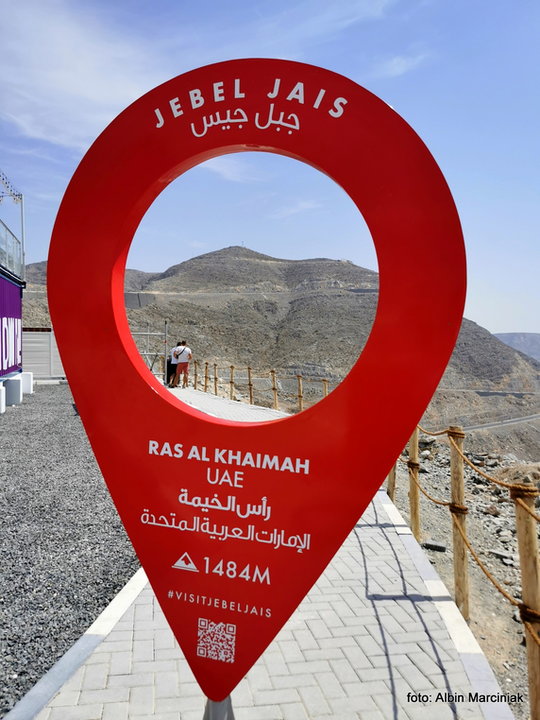 Najdłuższa tyrolka na świecie Zipline Jebel Jais w regionie Ras al-Chajma, ZEA