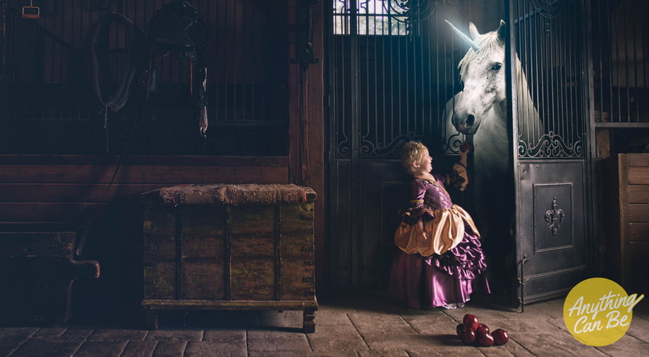 To help get the children inspired and muster the energy for a shoot, Diaz sometimes brings surprises on set, like a costumed Batman or a beautiful white horse.