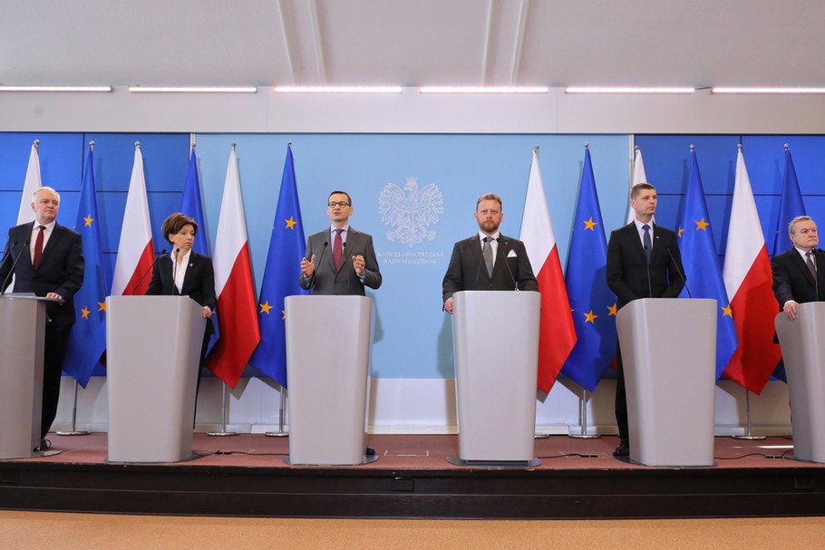 Konferencja dotycząca bieżącej sytuacji, związanej z zagrożeniem rozprzestrzeniania się koronawirusa