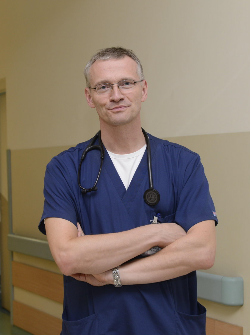 dr Robert Zymliński (46 l.) z Klinicznego Oddziału Intensywnej Terapii Kardiologicznej 4 Wojskowego Szpitala Klinicznego