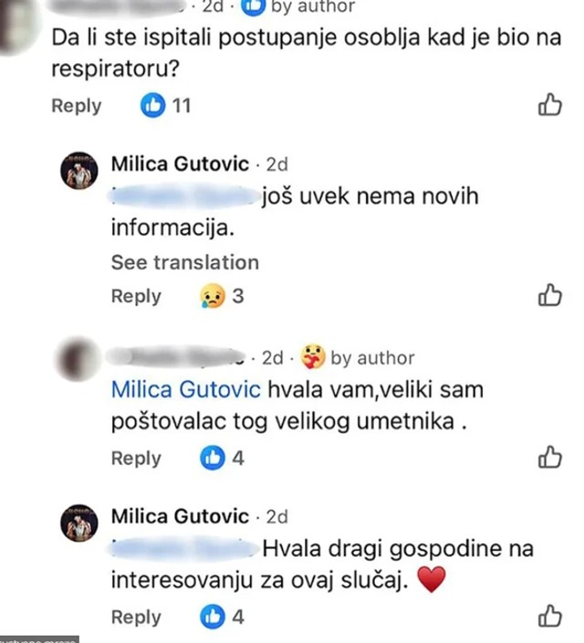 Milica Gutović o pokojnom ocu