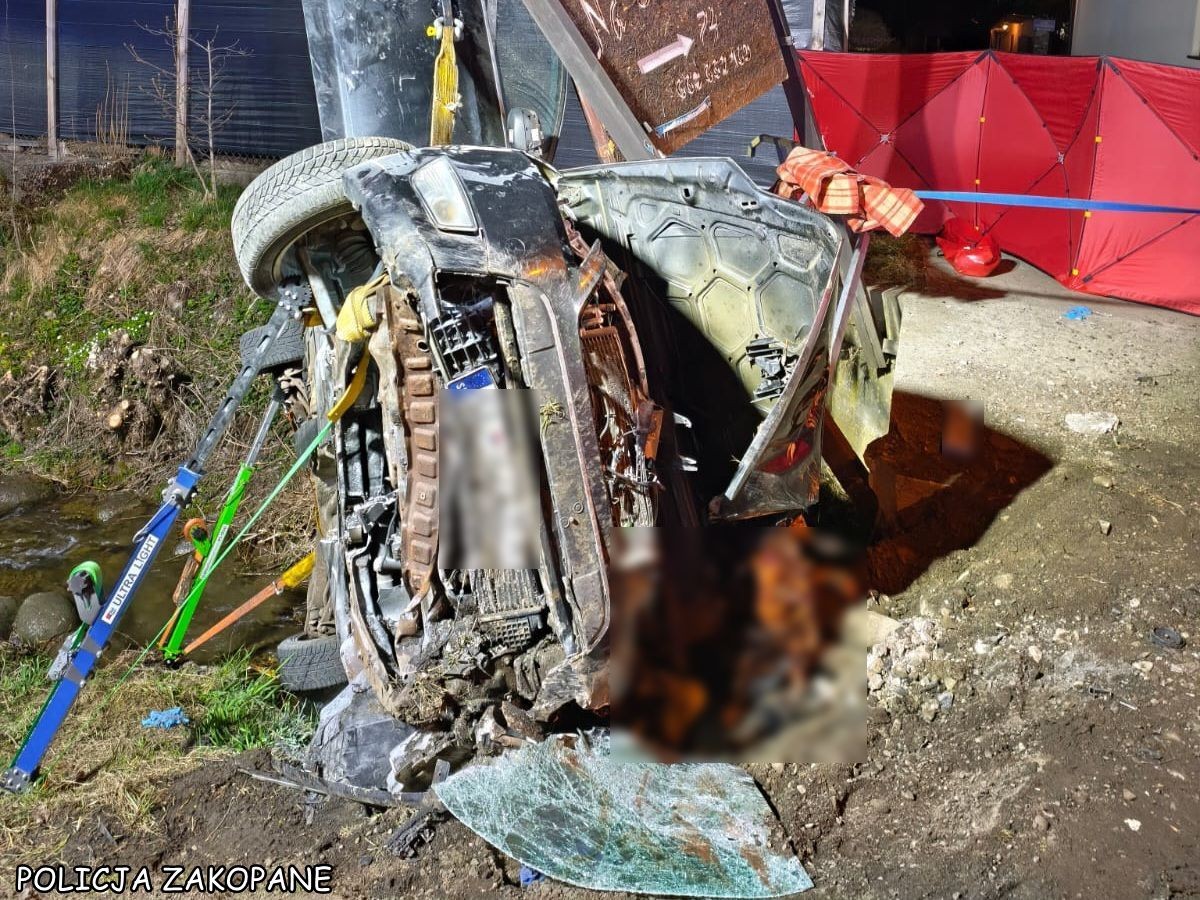 Pijani Słowacy urządzili rajd w Białce Tatrzańskiej. Jeden zginął na miejscu