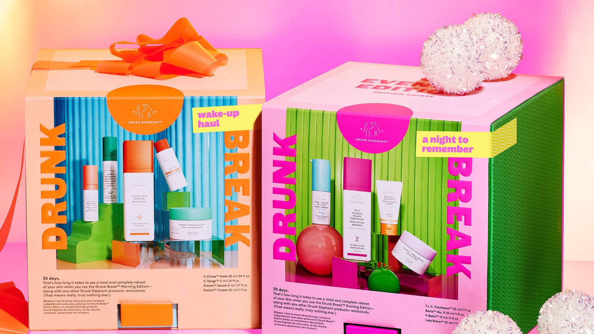 Zestaw świąteczny Drunk Elephant. Unikalne kosmetyki na każdą twarz