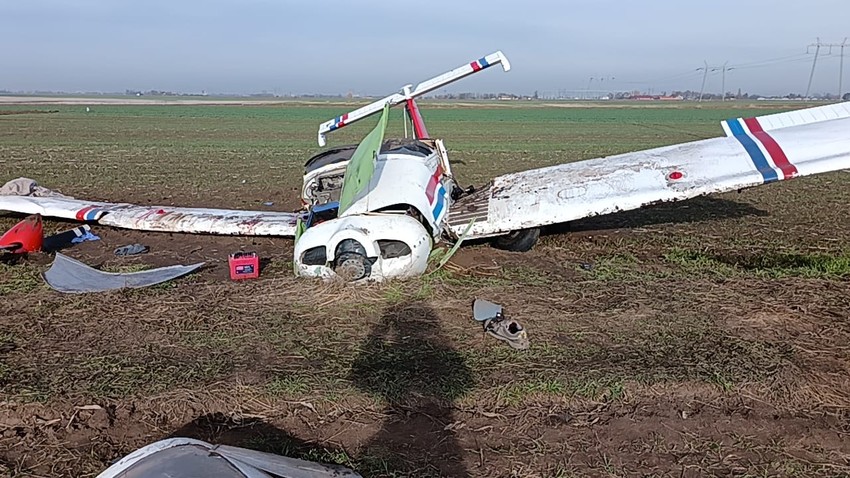 Avion koji je pao kod Subotice