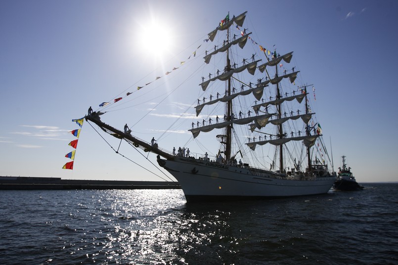 Meksykański żaglowiec Cuauhtemoc w Gdyni