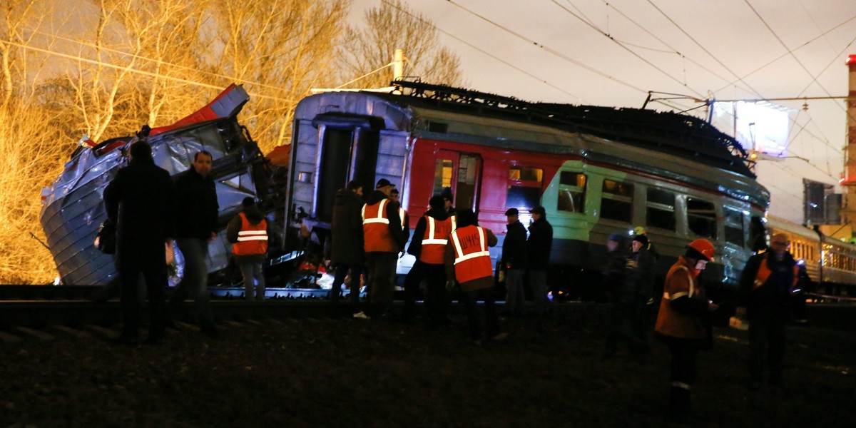 Zderzenie pociągów w Moskwie 