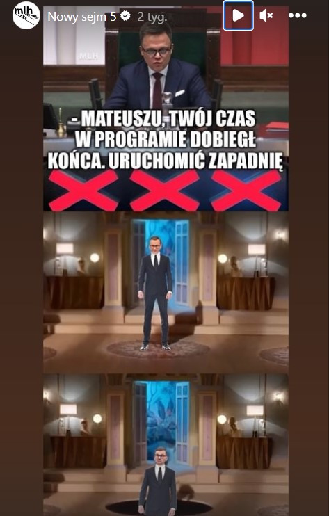 Mem o Szymonie Hołowni