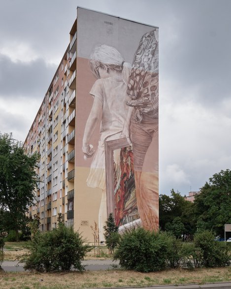 Mural w Łodzi