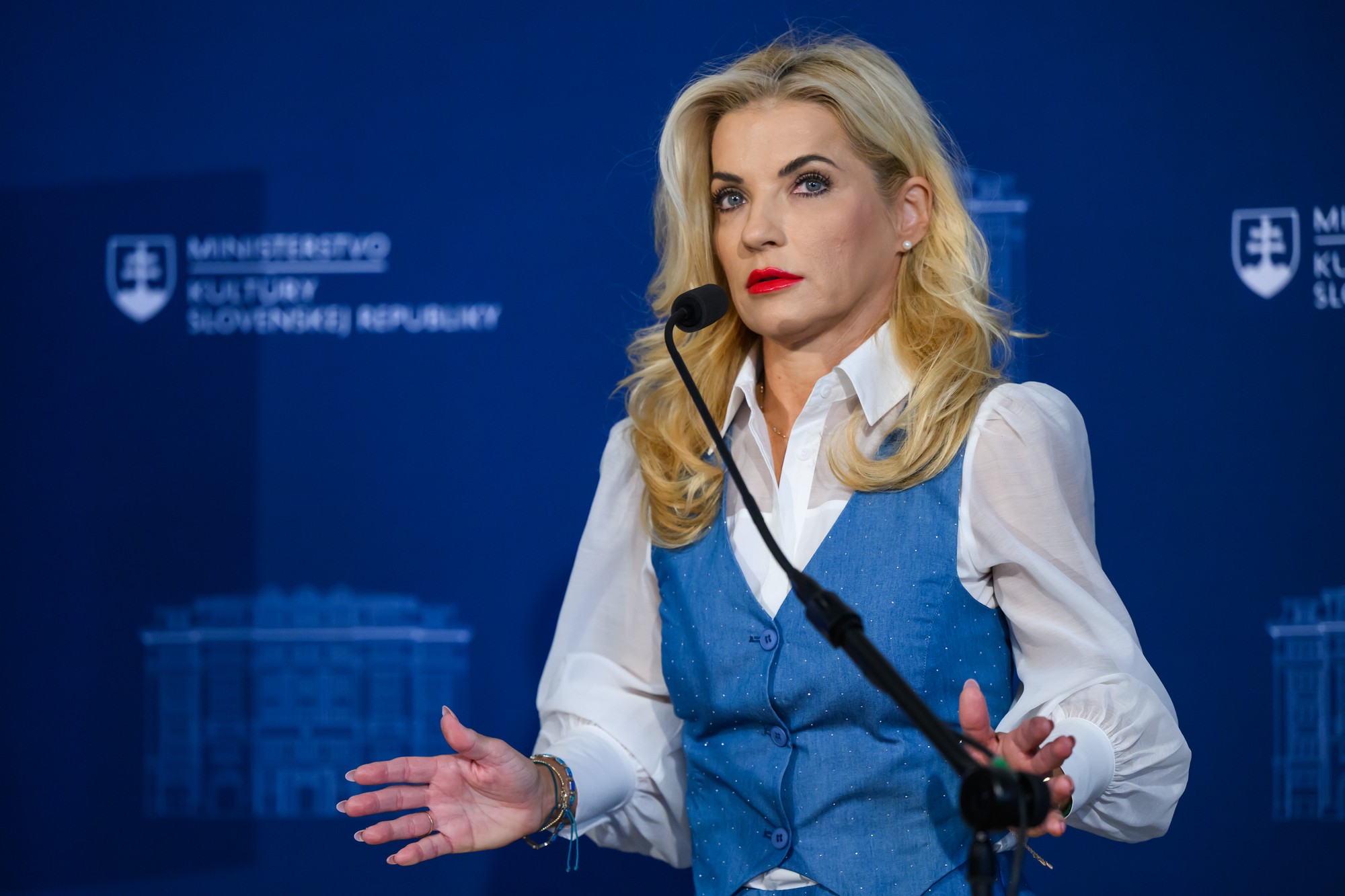 Ministerka kultúry SR Martina Šimkovičová (nom. SNS). 