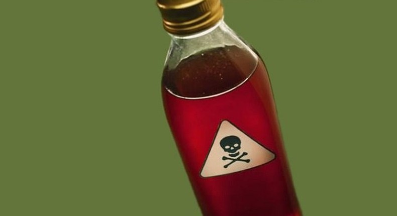 A bottle of poison