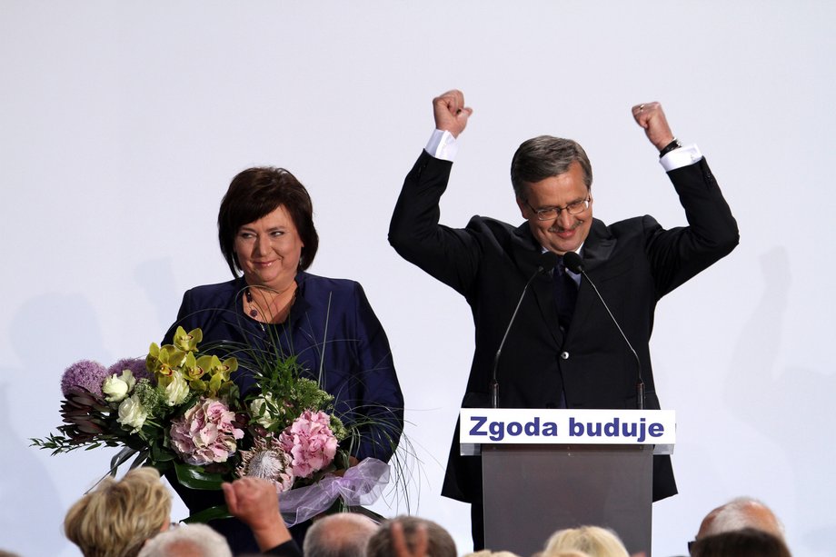 Wieczór wyborczy w sztabie Bronisława Komorowskiego.