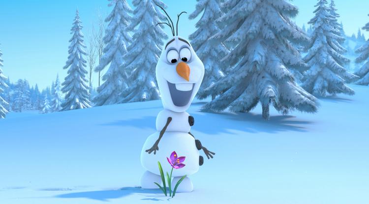 Olaf a Jégvarázs című Disney-meséből.