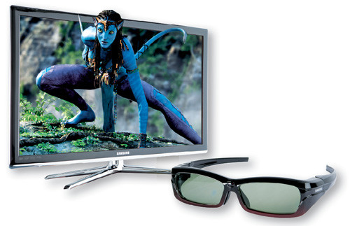 Samsung UE40C7000:Dane techniczne: telewizor LCD z krawędziowym podświetleniem LED, przekątna ekranu 40 cali, wbudowany nadajnik podczerwieni dla sterowania okularami, brak okularów w zestawie Cena sugerowana: 7900 złotych