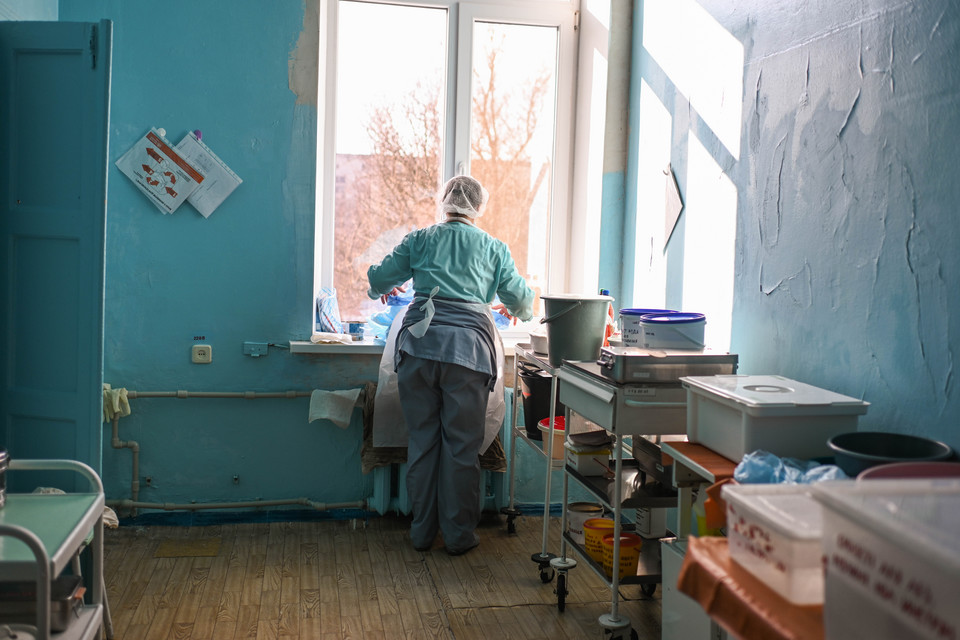 Szpital w Konstantynówce w obwodzie donieckim