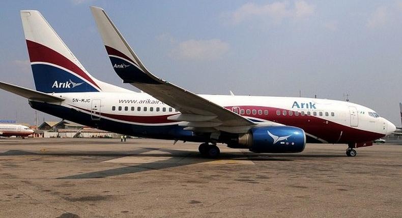 An Arik Air plane