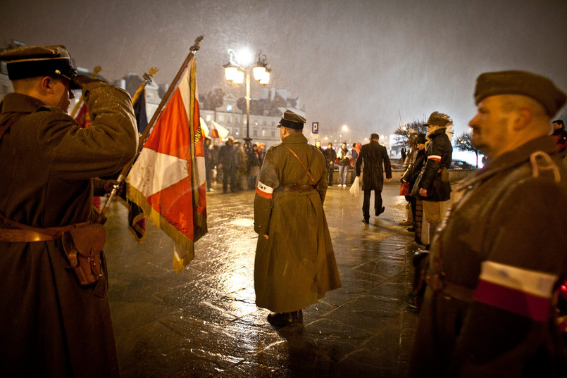 Marsz pamięci w Lublinie zorganizowany przez Obóz Narodowo-Radykalny i środowiska prawicowe