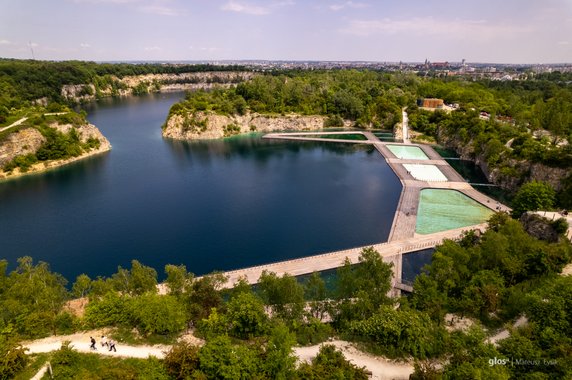 Park Zakrzówek jeszcze przed otwarciem