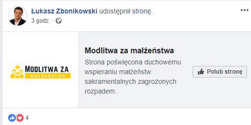 Seksposeł chce się „modlić za małżeństwa"?