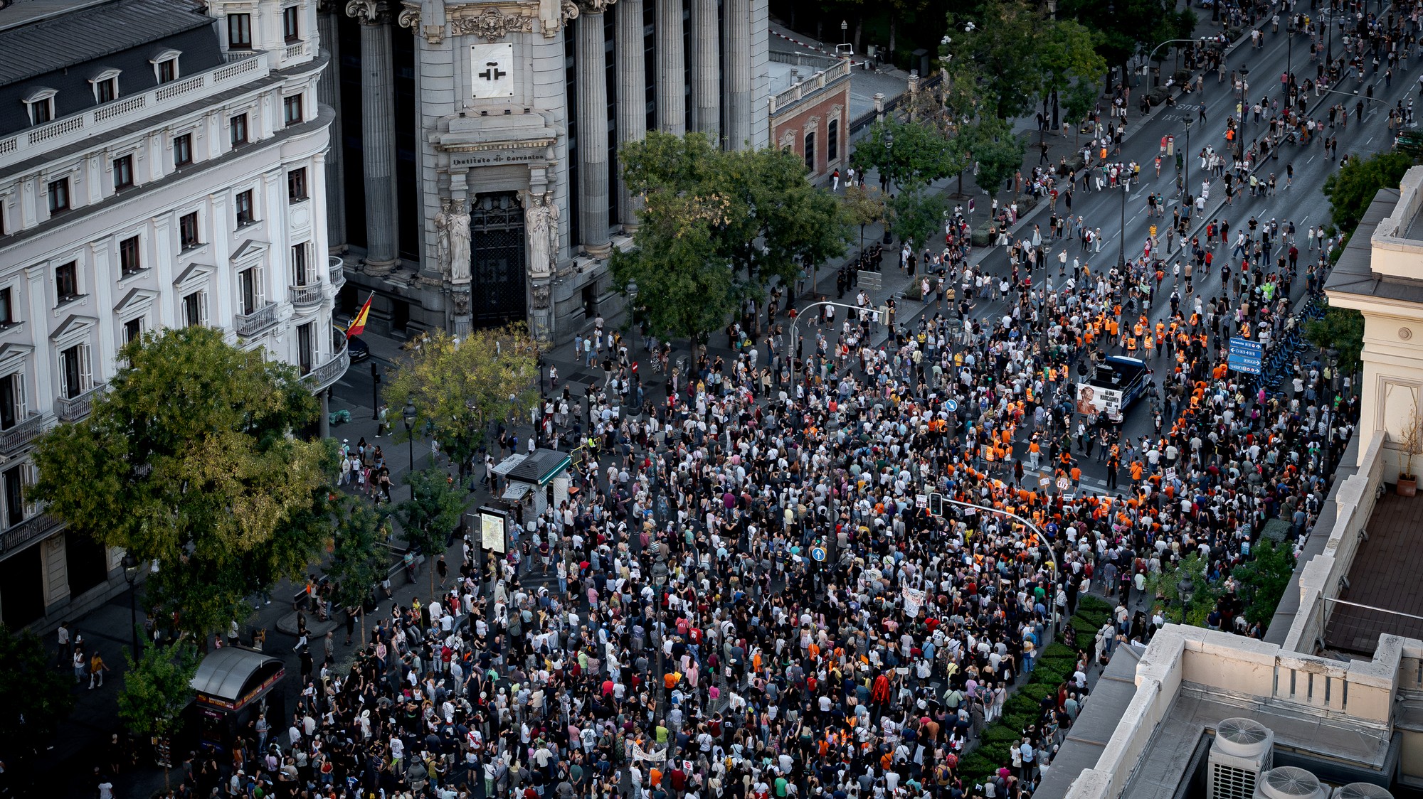 V španielskom Madride protestujú proti bytovej kríze.