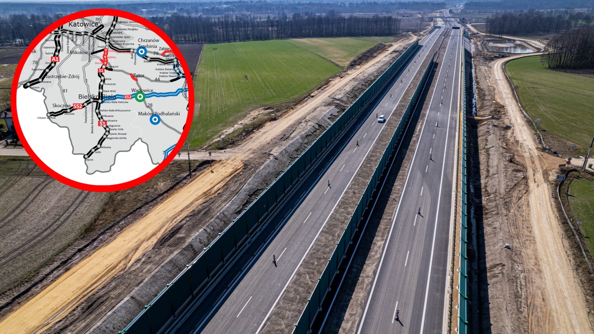 Droga S1 w kierunku granicy ze Słowacją