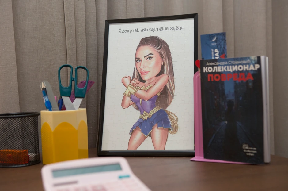 Crtež na stolu Ane Ćurčić