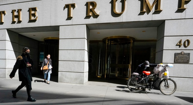 The Trump Building at 40 Wall Street in New York's Financial District. NY Attorney General Letitia James alleges former president Donald Trump used fraudulent or misleading Cushman & Wakefield appraisals on this and two other properties to win $165 million in tax breaks and bank loans.