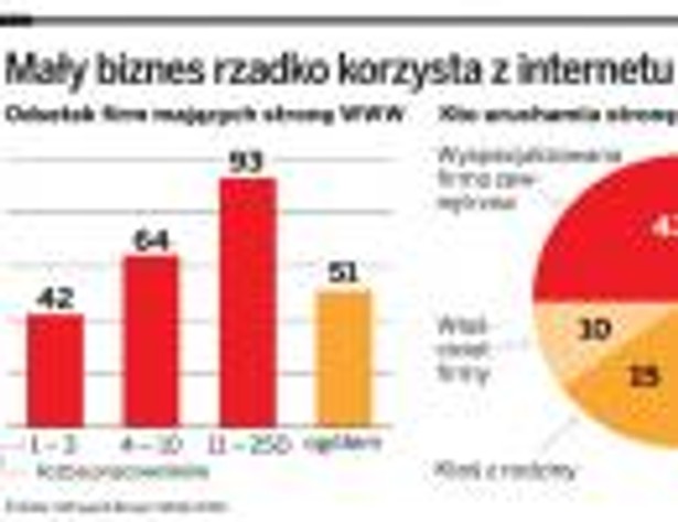 Mały biznes rzadko korzysta z internetu