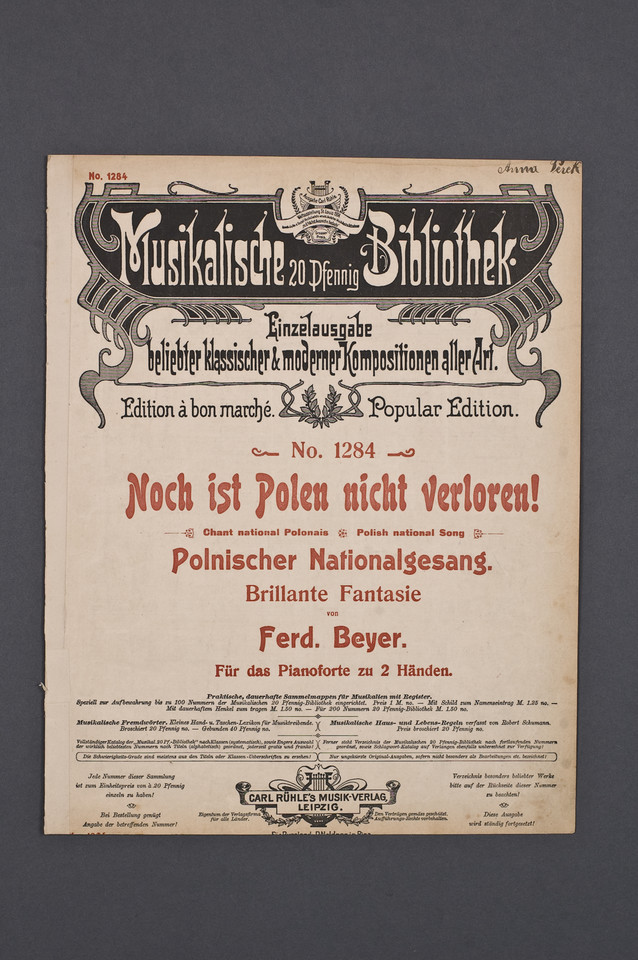 Nuty Noch ist Polen nicht verloren! Wydawnictwo ok. 1904 roku