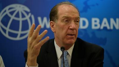 World Bank's President David Malpass [AFP]