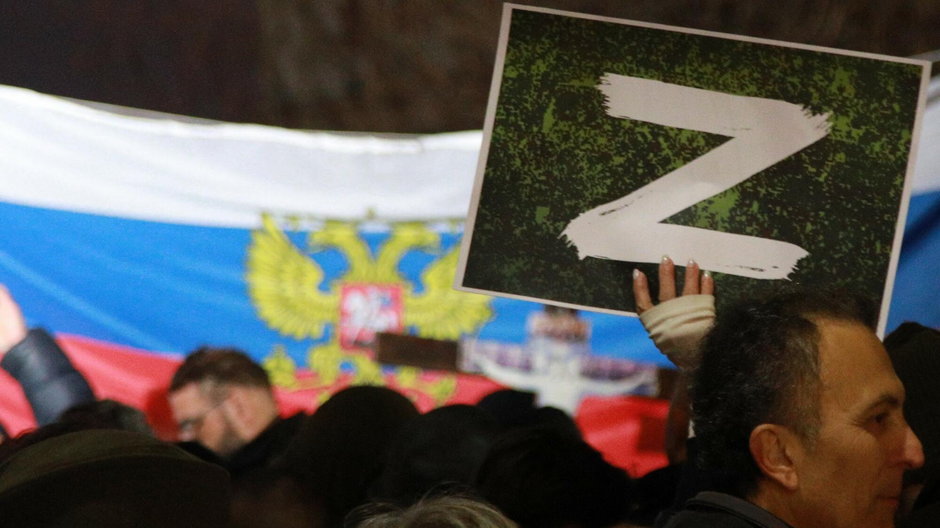Litera Z symbolizuje rosyjską napaść na niepodległą Ukrainę