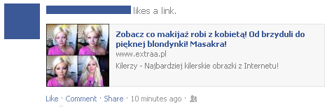 5. Szok!
<br><br>
Pod szokującymi nagłówkami wyświetlającymi się na tablicach naszych znajomych zazwyczaj kryje się jakaś pułapka.