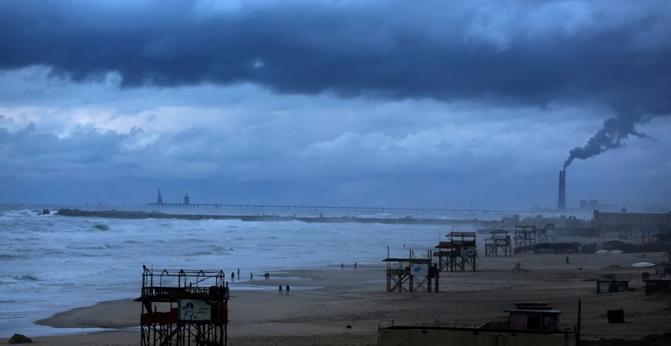 Plaža Gaza Sitija 12. decembra 2013.