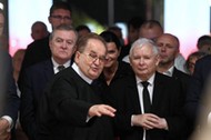 Ojciec Tadeusz Rydzyk, Jarosław Kaczyński, Piotr Gliński i Mateusz Morawiecki