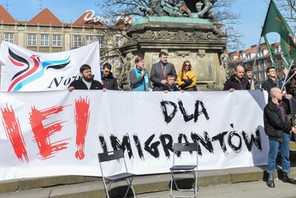 Manifestacja Nie! dla imigrantow w Gdansku 