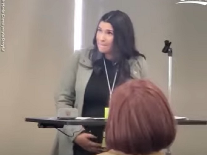 Erin Mej Kvejd u momentu kada su počele kontrakcije, foto:Youtube/Good Morning America