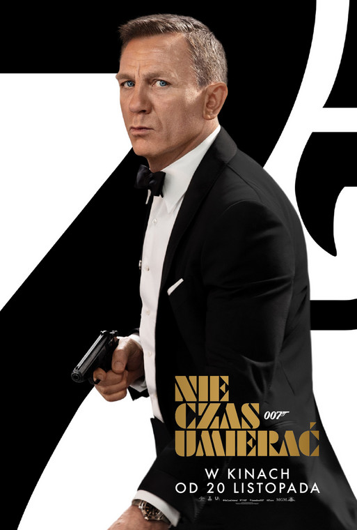 Daniel Craig na plakacie promującym film "Nie czas umierać"