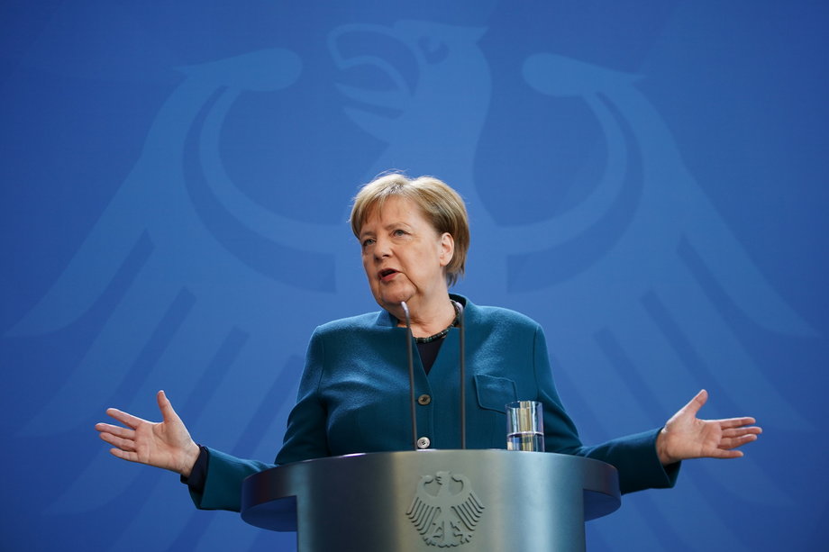 Kanclerz Niemiec Angela Merkel uznała epidemię koronawirusa za największe zagrożenie od czasów II wojny światowej