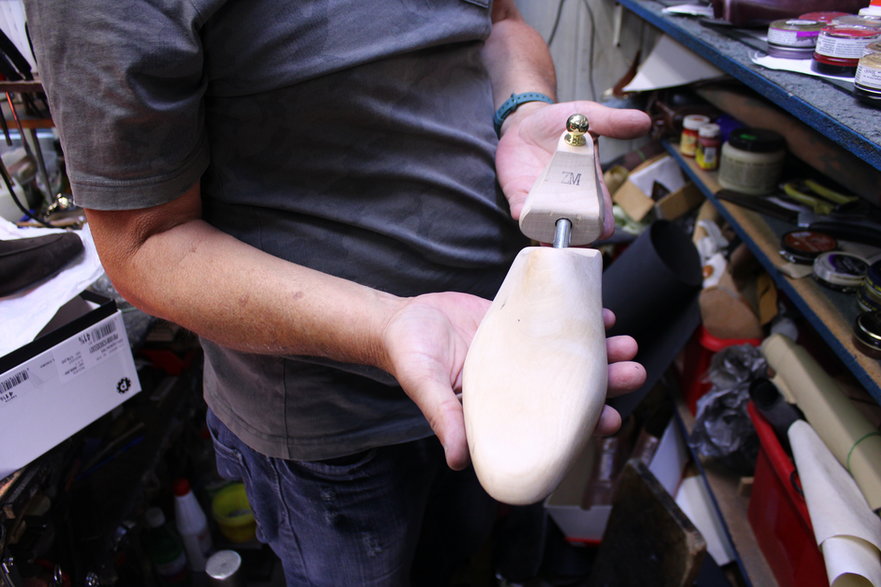 Kopyto do butów Zenka Martyniuka wykonanych w białostockiej pracowni