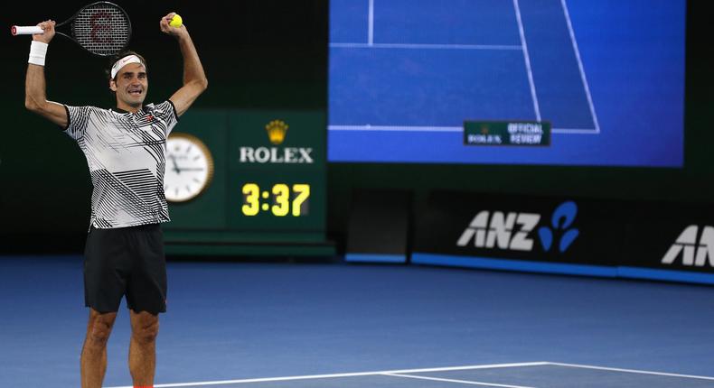 Roger Federer wins the 2017 Australian Open.