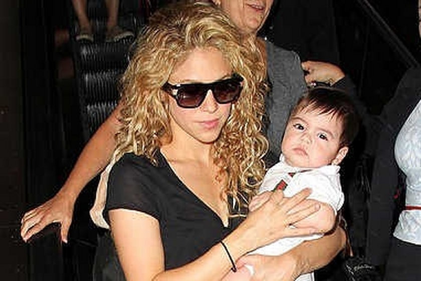 Shakira z synem Milanem