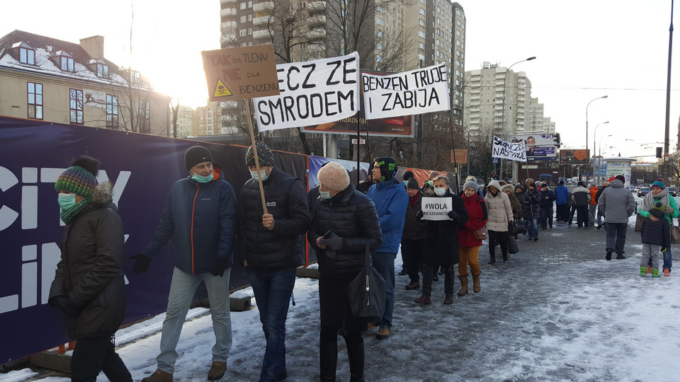 Protest na Woli Warszawa. Materiały prasowe 7