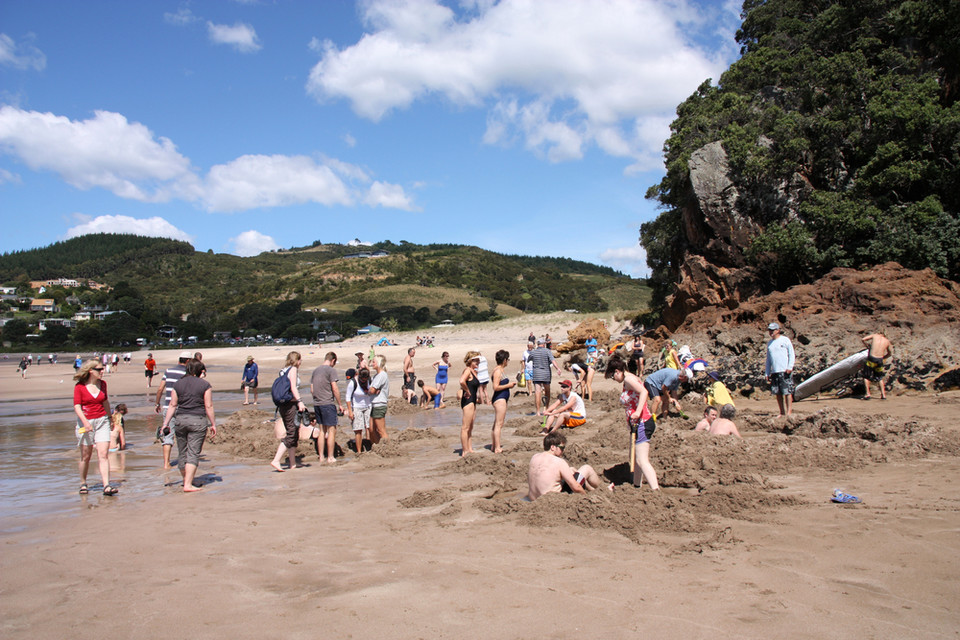 10 najniezwyklejszych plaż, Gorąca plaża, Nowa Zelandia