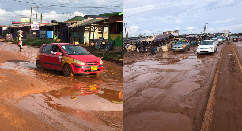 Adjei Kojo death-trap roads
