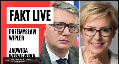 Fakt LIVE 16.04. Gośćmi będą Przemysław Wipler z Konfederacji i Jadwiga Wiśniewska z PiS