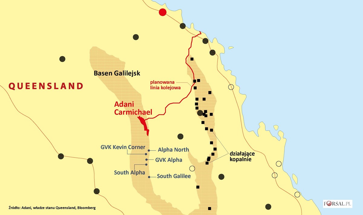 Australia - kopalnia Adani Carmichael