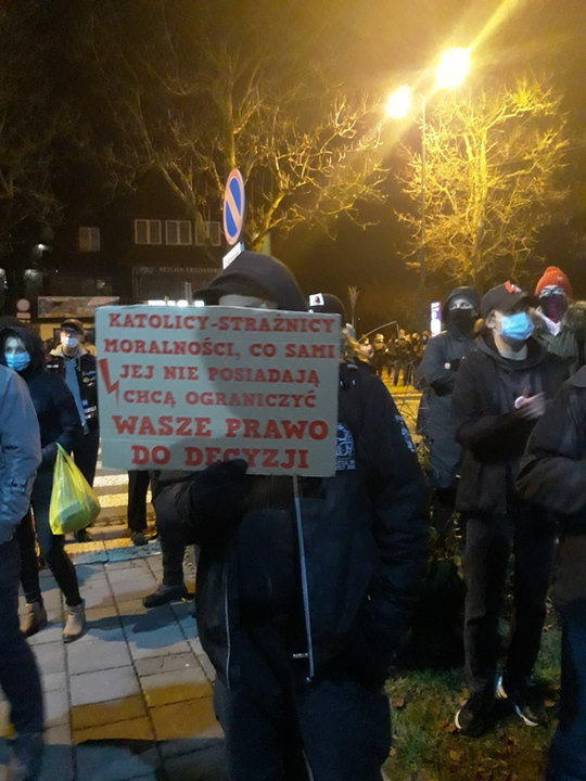 Protestujący w Zakopanem