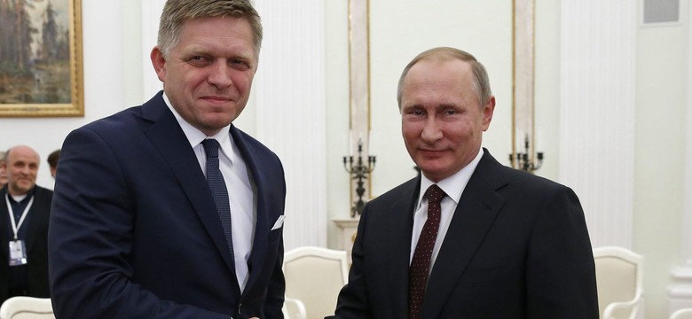 Słowacja zbliża się do Rosji? Putin spotkał się z Fico na Kremlu