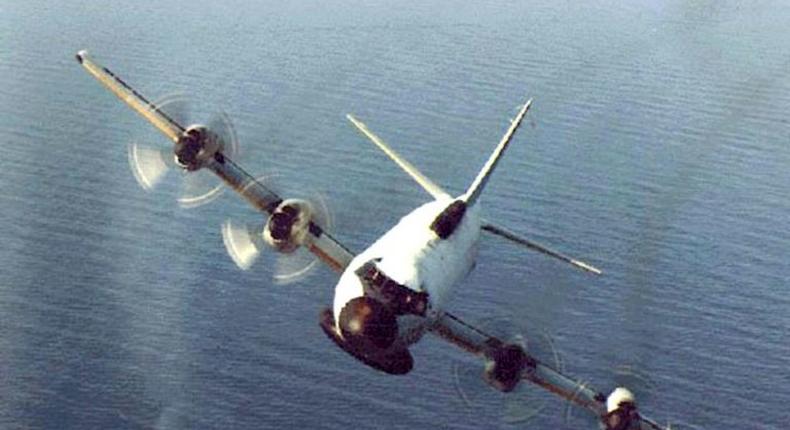 Two Chinese J-10 warplanes intercepted a US Navy EP-3 reconnaissance plane, similar to the one pictured here, in international air space west of the Korean Peninsula
